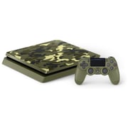 Sony PlayStation 4 Slim Console 1TB Camouflage - Middle East Version with Call Of Duty WWII Limited Edition Game