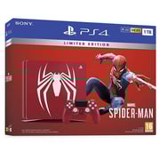 Sony PlayStation 4 Slim Gaming Console 1TB Red Limited Edition Marvel's Spider-Man Game