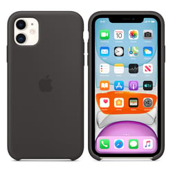Apple Silicone Case Black iPhone 11