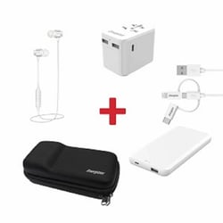 Energizer 5 Accessories Travel Pack White/Black TPIPHONE