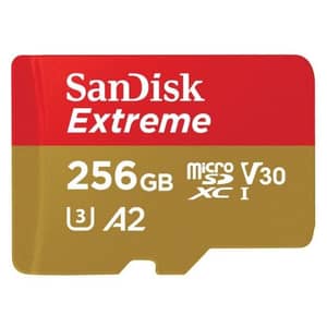 Sandisk Extreme 256GB MicroSDXC + SD Adapter SDSQXA1-256G-GN6MA