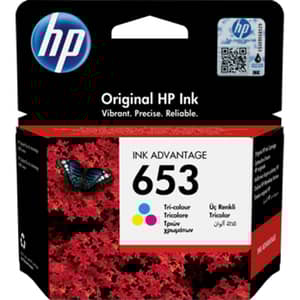 HP 653 Original Ink Advantage Cartridge Tri-color