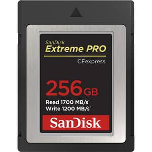 Sandisk Memory Card Extreme PRO CFexpress Type B 256GB Black SDCFE-256G-GN4NN