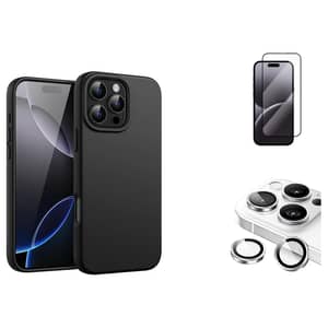 Fitit MagSafe Case with Screen Protector and Lens Protector Black iPhone 16 Pro