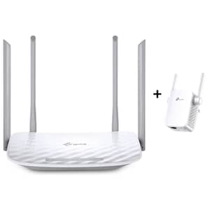 TP-Link Archer C50 AC1200 Wireless Dual Band Router + RE305 Dual-Band AC1200 Wi-Fi Range Extender