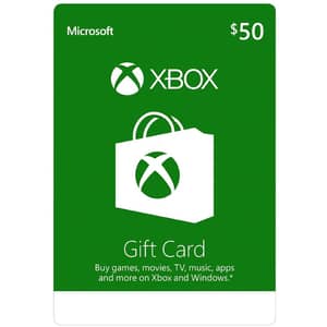 Microsoft Xbox Gift Card $50 USD Online Product Code