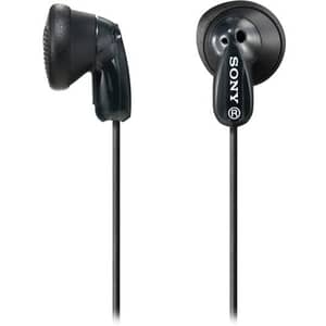 Sony E9 Wired Lightweight In-Ear Headphones, Black - MDRE9LP