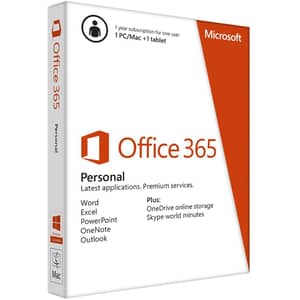 Microsoft Office 365 Personal Software 1 Year 1 User -QQ200606