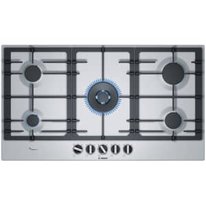 Bosch Built-in Gas Hob 6 Burners 90 cm - Stainless steel - PCR9A5B90M