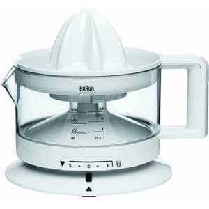 Braun 350ml 20W, Start/Stop, Adjustable Pulp Control, White Citrus Juicer – CJ3000