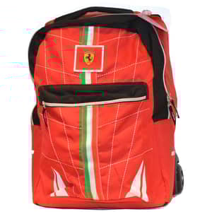 Sanrio 7052628 Ferrari Logo Super School Trolley Bag