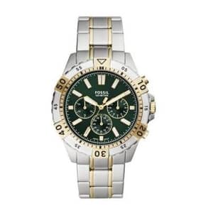 Fossil Garrett Silver/Gold Metal Analog Men Watch FS5622