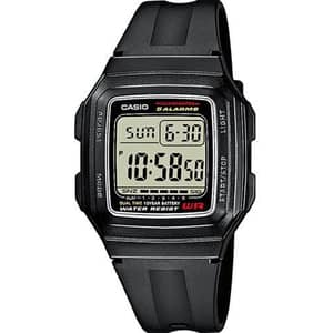 Casio Black Resin Unisex Watch F-201WA-1ADF
