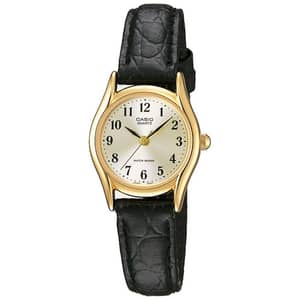 Casio Black Leather Women Watch LTP-1094Q-7B2RDF