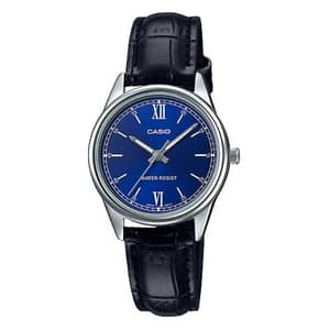 Casio Black Leather Women Watch LTP-V005L-2BUDF