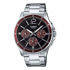 Casio Silver Stainless Steel Men Watch MTP-1374D-5AVDF