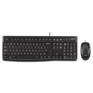 Logitech MK120 ENG Wired Keyboard and Mouse Combo Black