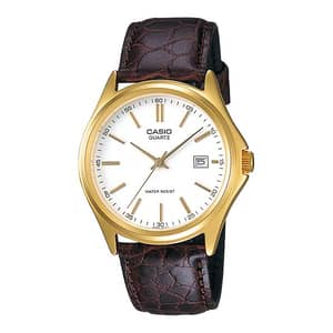 Casio Enticer Brown Leather Men Watch MTP-1183Q-7ADF
