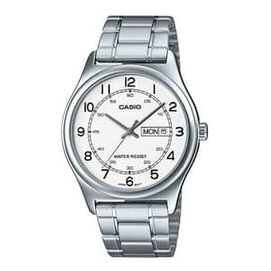 Casio Enticer Silver Stainless Steel Men Analog Watch MTP-V006D-7B2
