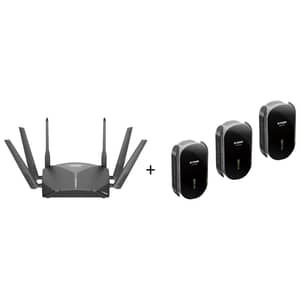 Dlink DIR3060 EXO AC3000 Smart Mesh Wifi Router + 3X DRA2060 AC2000 Mesh Range Extender
