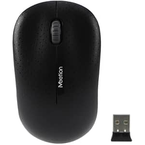 Meetion Cordless Optical Wireless Mouse Black
