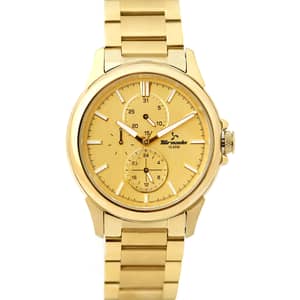 TORNADO Men's Chronograph Gold Dial Watch - T6107-GBGC