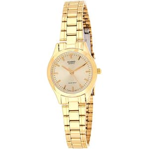 CASIO Women's Analog Gold Dial Watch - LTP-1275G-9A