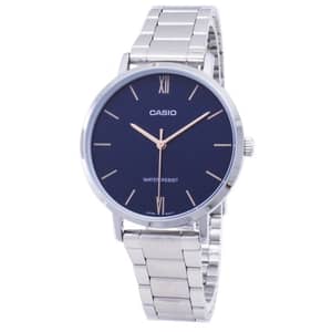 CASIO Women's Analog Blue Dial Watch - LTP-VT01D-2B