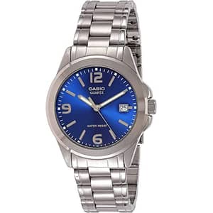 CASIO Women's Analog Blue Dial Watch - LTP-1215A-2A