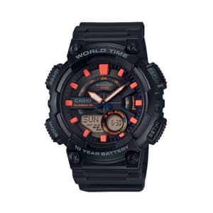 CASIO Men's Analog-digital Grey Dial Watch - AEQ-110W-1A2