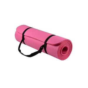Bjm Antitear Exercise Mat With Carrying Strap 60x15centimeter - Pink