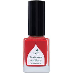 Lafz Glossy Finish Breathable Nail Polish Bright Coral