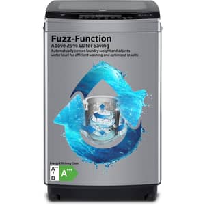 Beko 12 kg Top load washing, 10 Programmes, Air Dry, Stainless Steel drum, Silver colour, WTL120S