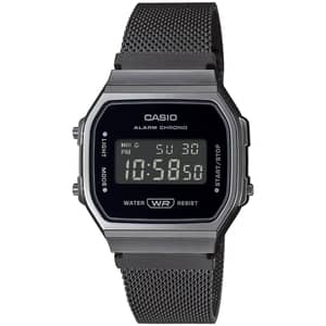 Casio Vintage A168wemb-1bdf Digital Stainless Steel Watch