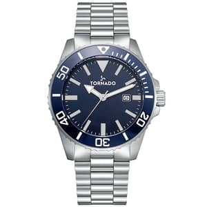 Tornado Men's Analog Navy Blue Dial Watch - T22001-sbsn