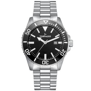 Tornado Men's Analog Black Dial Watch - T22001-sbsb