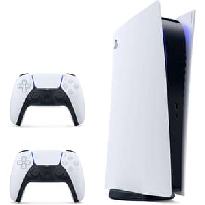 Sony PlayStation 5 Digital Console White Bundle With Extra Dualsense Controller