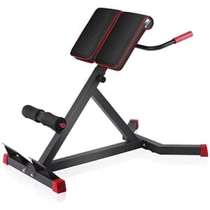 Skyland Adjustable Ab/back Bench Multi Workout Home Gym - Em-1850 Unisex Adult, Black/red, 106.9 X 56.9 X 107.95 Cm