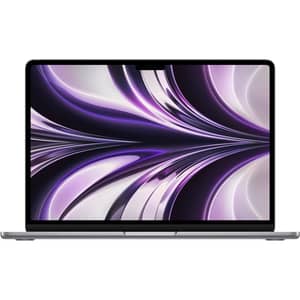 Apple MacBook Air 13.6-inch (2022) - Apple M2 Chip / 8GB RAM / 256GB SSD / 8-core GPU / macOS Monterey / English Keyboard / Space Grey / Middle East Version - [MLXW3ZS/A]