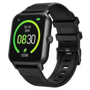 Lazor SW46 Core Plus Smartwatch with Large Display & Multi-Functionality - Black