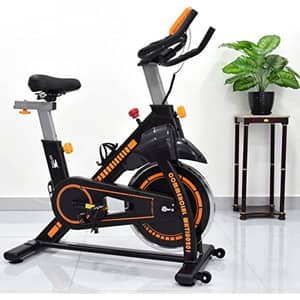 Skyland Fitness Exercise Bike/spin Bike For Home Cardio And Strength Training Workouts With Height Adjustable Exercise B