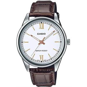 Casio Womens Quartz Watch, Analog Display And Leather Strap Ltp-v005l-7b3udf