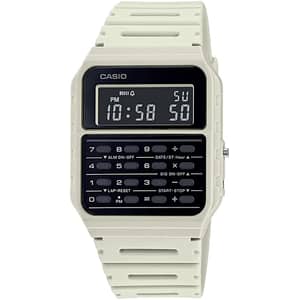 Casio Ca-53wf-8b Calculator Beige Digital Mens Watch Original Classic Ca-53