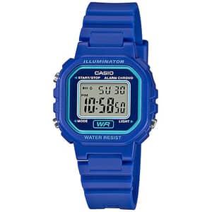 CASIO Women's Digital Blue+Grey Dial Watch - LA-20WH-2A