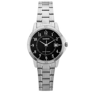 CASIO Men's Analog Black Dial Watch - MTP-V004D-1B