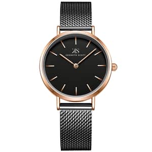 Kenneth Scott Women's Analog Black Dial Watch - K22519-KMBB