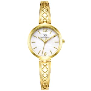 Kenneth Scott Women's Analog White Dial Watch - K22518-GBGM