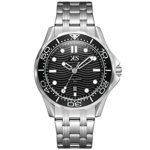 Kenneth Scott Men's Analog Black Dial Watch - K22009-SBSB