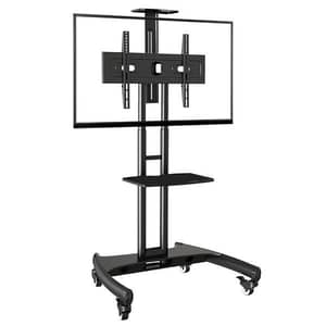 Bee Floor Stand TV Cart Mobile Adjustable Height TV Cart 32"-75" TF-A1500