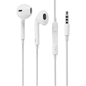 Glassology Stereo Wired In-Ear Headphones with Mic 3.5mm, Black - 344652